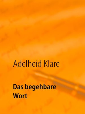 cover image of Das begehbare Wort